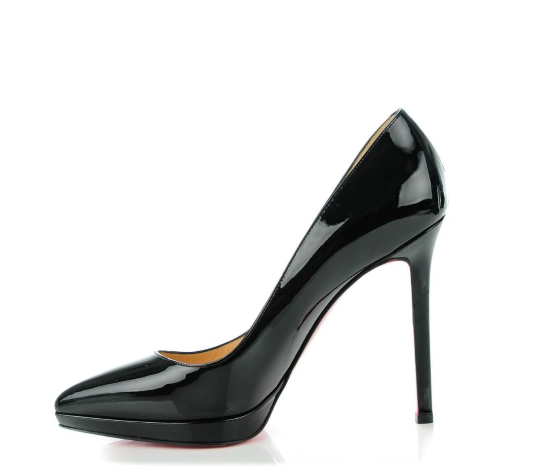 Christian Louboutin - 120 Black Patent Pump