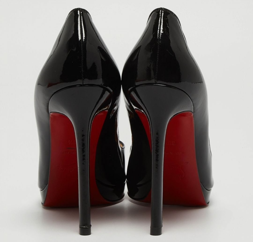 Christian Louboutin - 120 Black Patent Pump