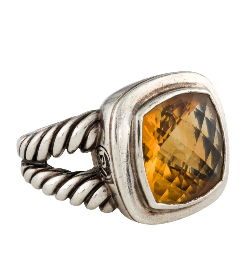 David Yurman - Citrine Albion Sterling Silver Ring