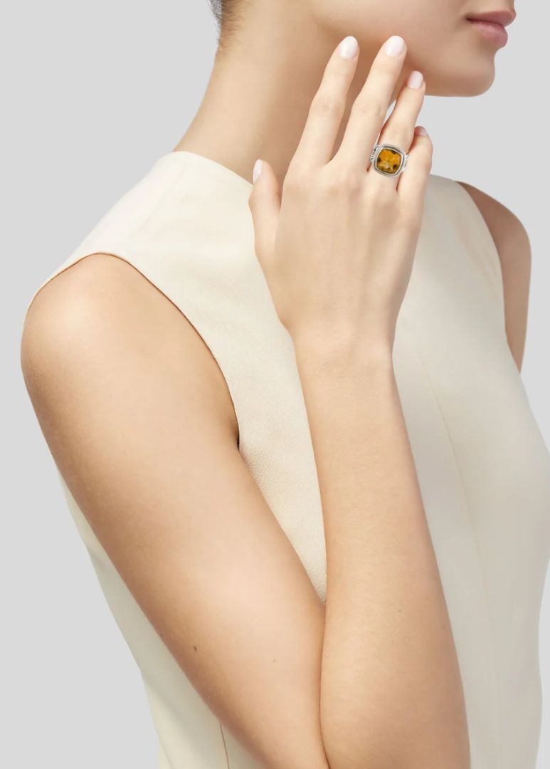 David Yurman - Citrine Albion Sterling Silver Ring
