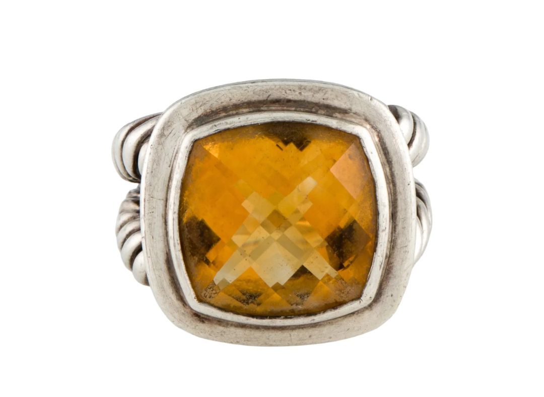 David Yurman - Citrine Albion Sterling Silver Ring