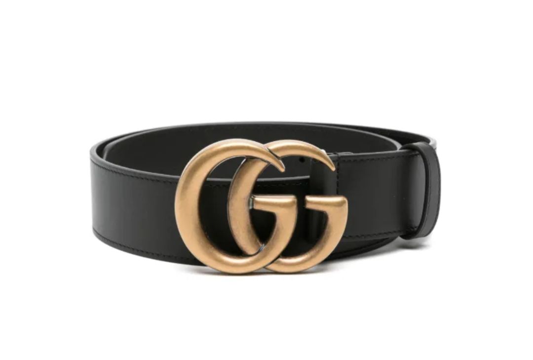 GUCCI - Leather "GG" Belt