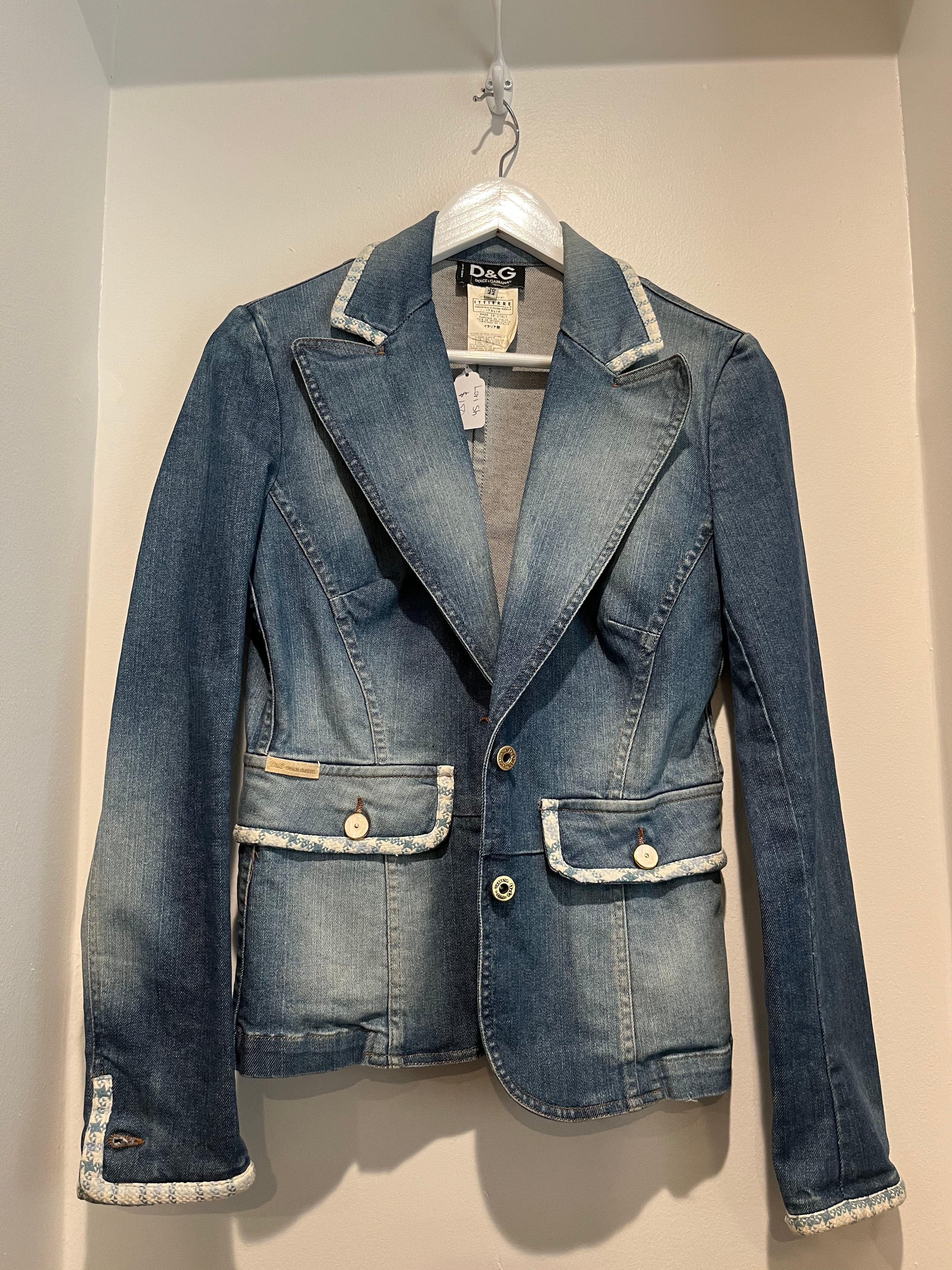 D&G jean jacket blazer
