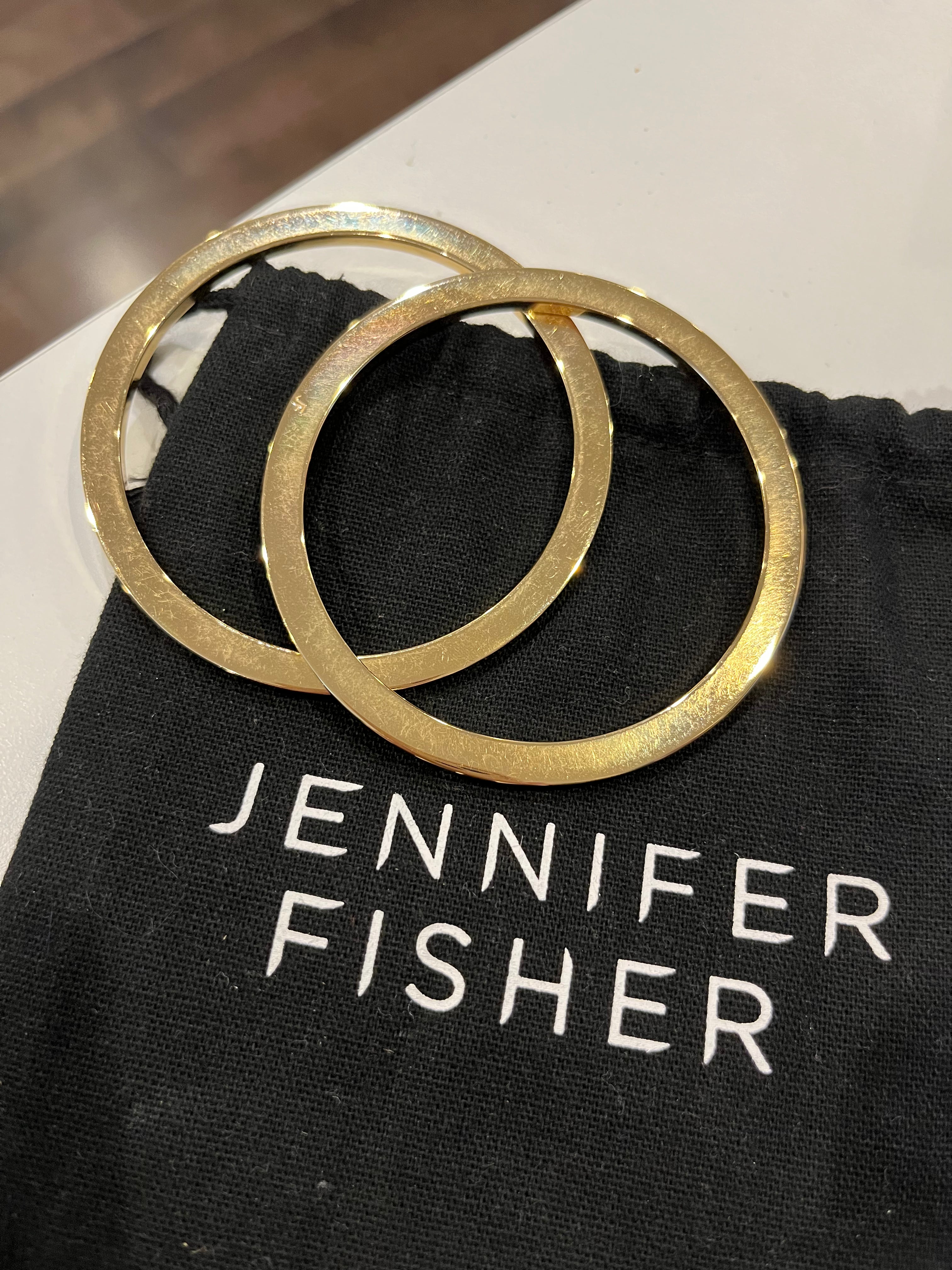 Jennifer Fisher Gold Bangle Bracelets