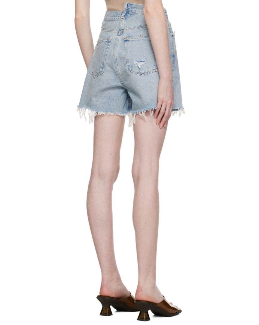 Agolde - Criss Cross Denim Shorts