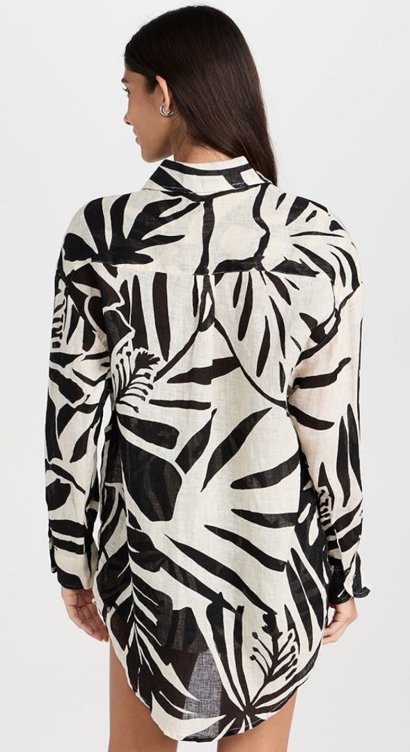 Vitamin A - Playa Linen Boyfriend Shirt