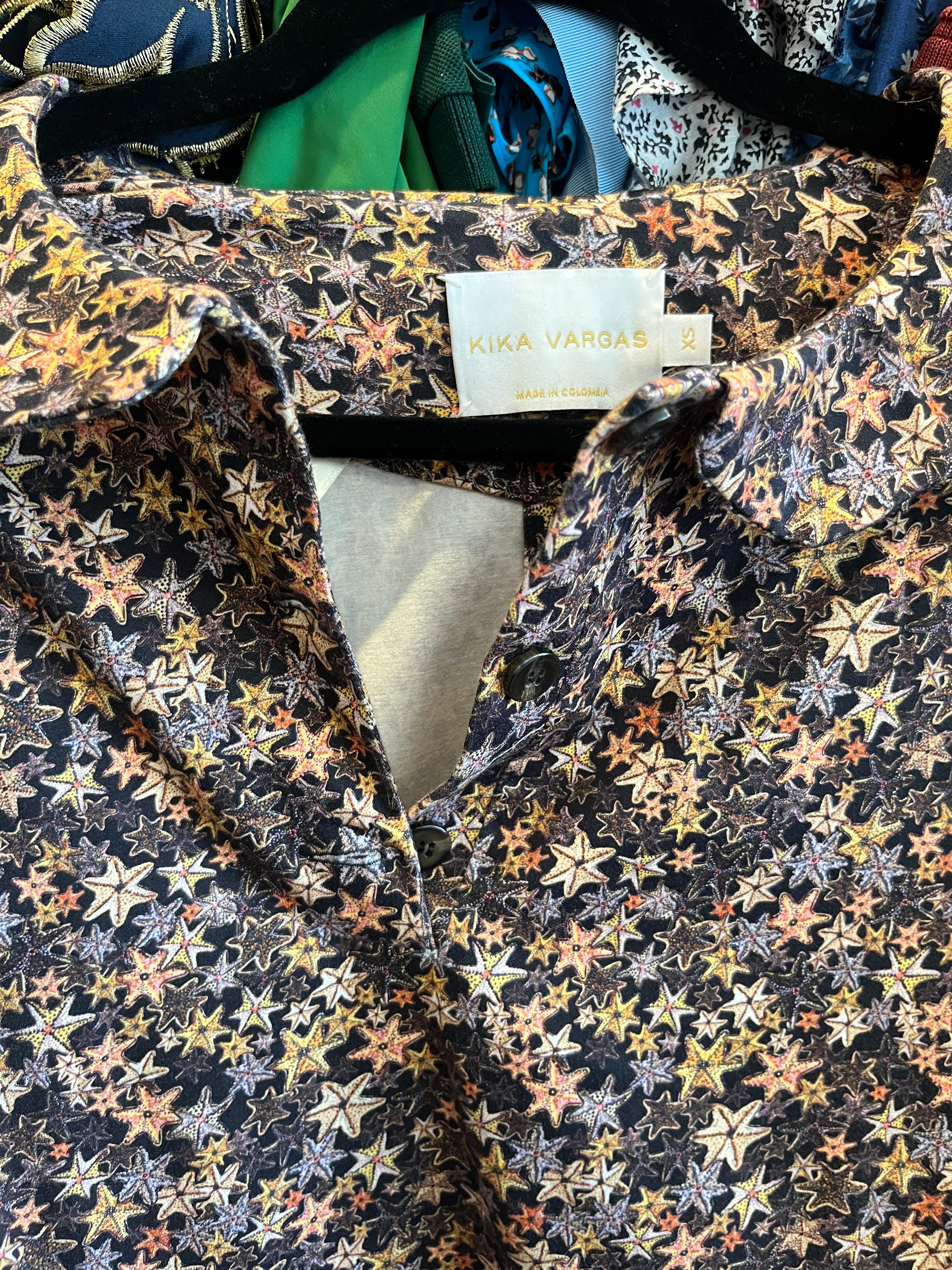 KIKA VARGAS starfish midi dress