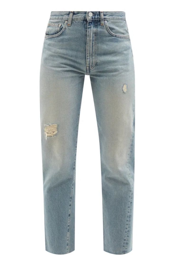 Toteme - Twisted Seam Distressed Jeans