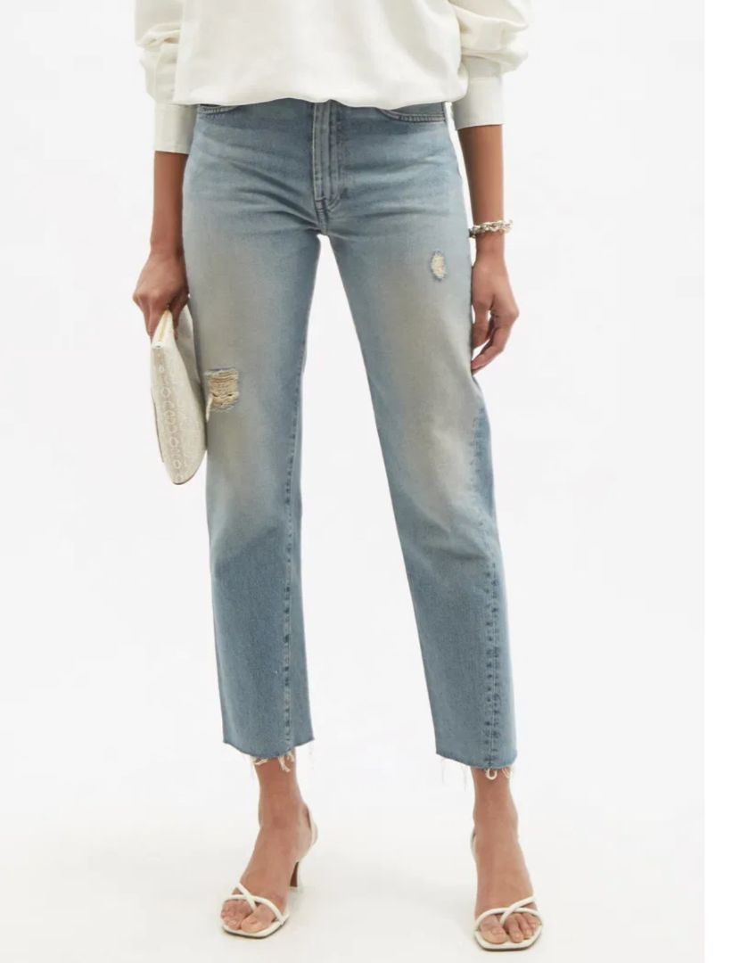 Toteme - Twisted Seam Distressed Jeans