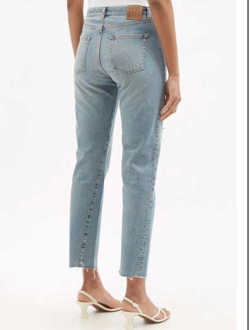 Toteme - Twisted Seam Distressed Jeans