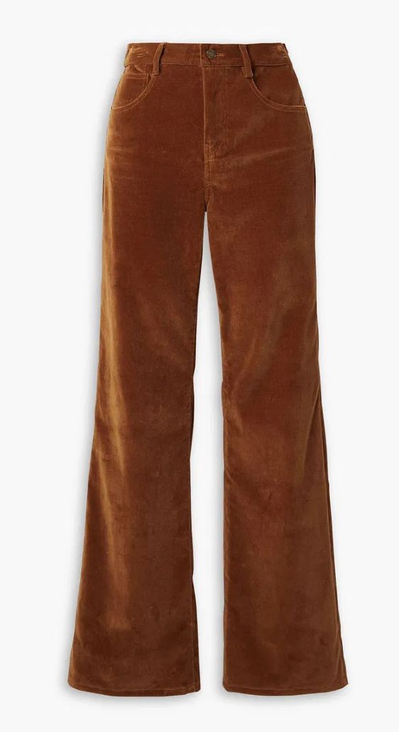 Nili Lotan - Cotton-blend Velvet Pants