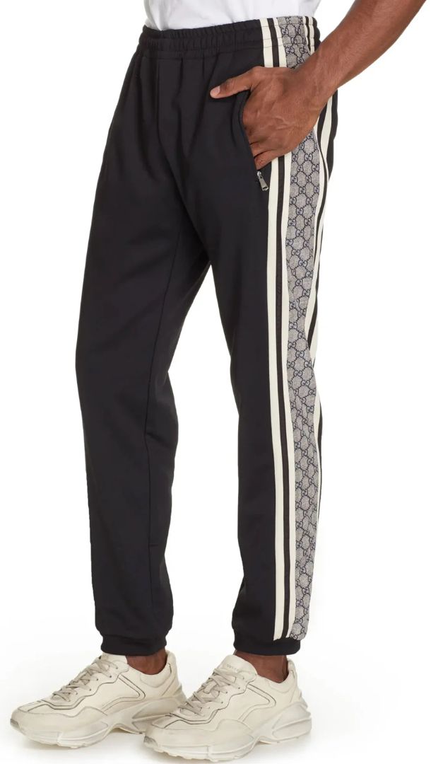 Gucci - GG Monogram Striped Track Pant