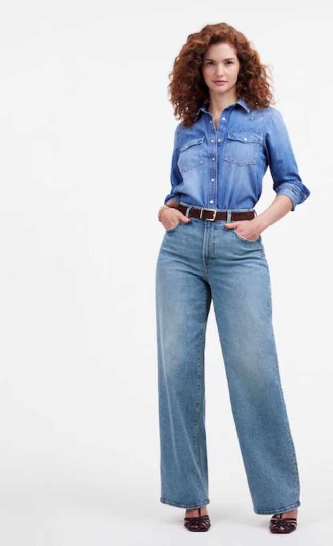 Madewell - The Curvy Perfect Vintage Wide-leg Jeans