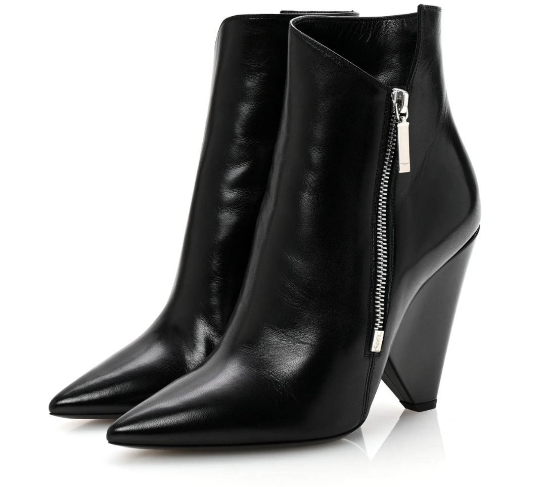 Saint Laurent - Niki 85 Wedge Bootie