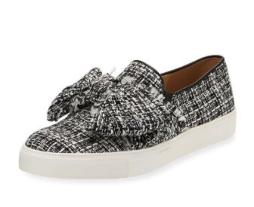 Karl Lagerfeld - Esme Bow Tweed Slip On