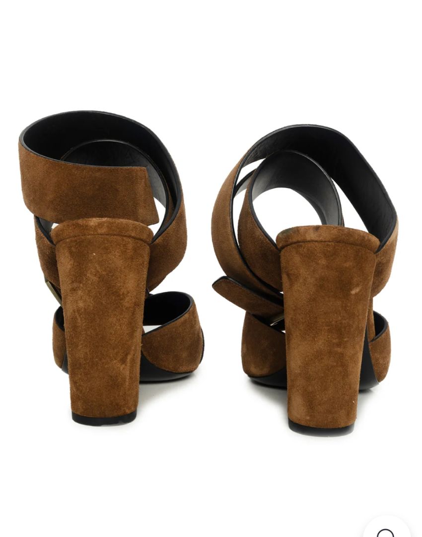 Saint Laurent - Suede Oak Sandals