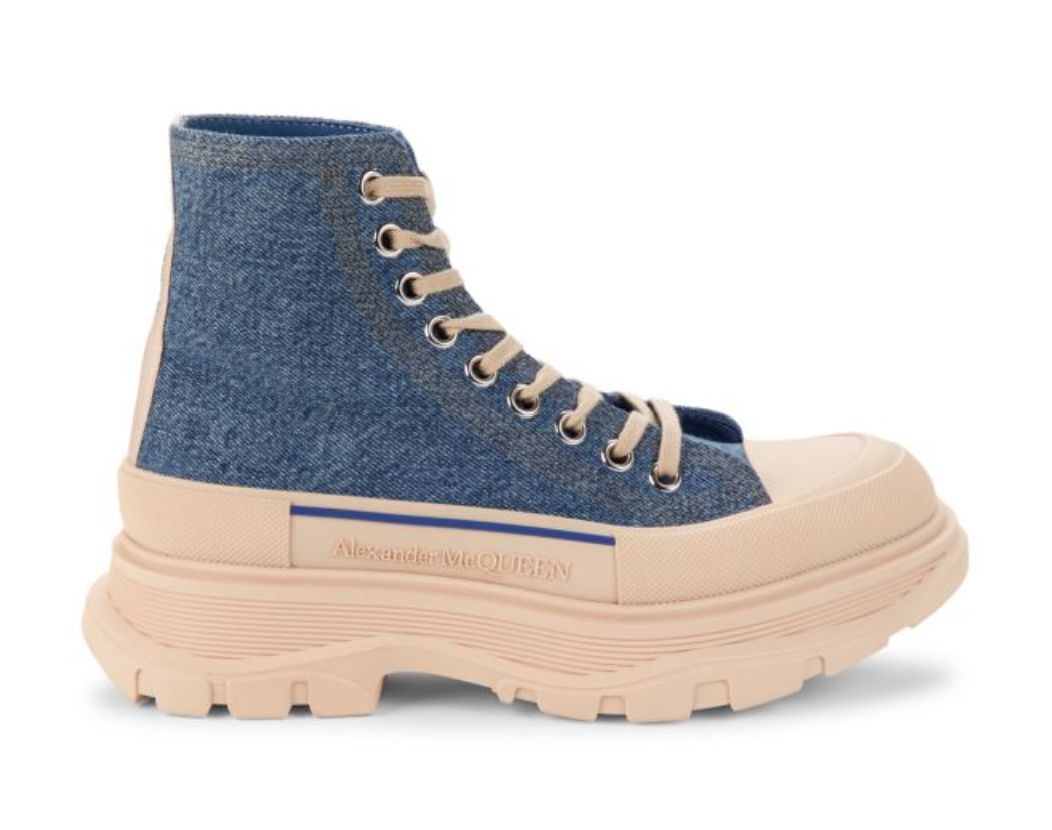 McQueen Cap Toe High Top Platform Sneakers