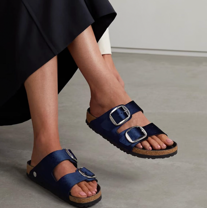 Birkenstock Velvet Buckle Sandals