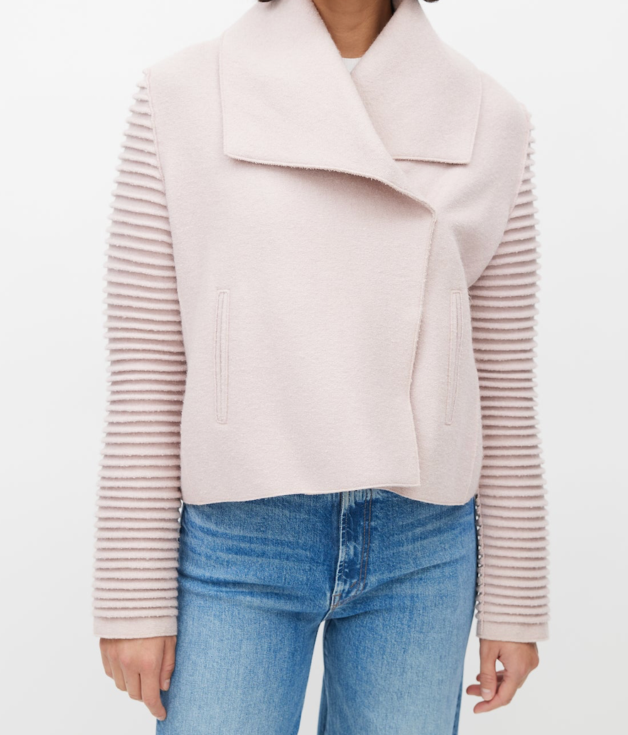 SENTALER MOTO WOOL JACKET