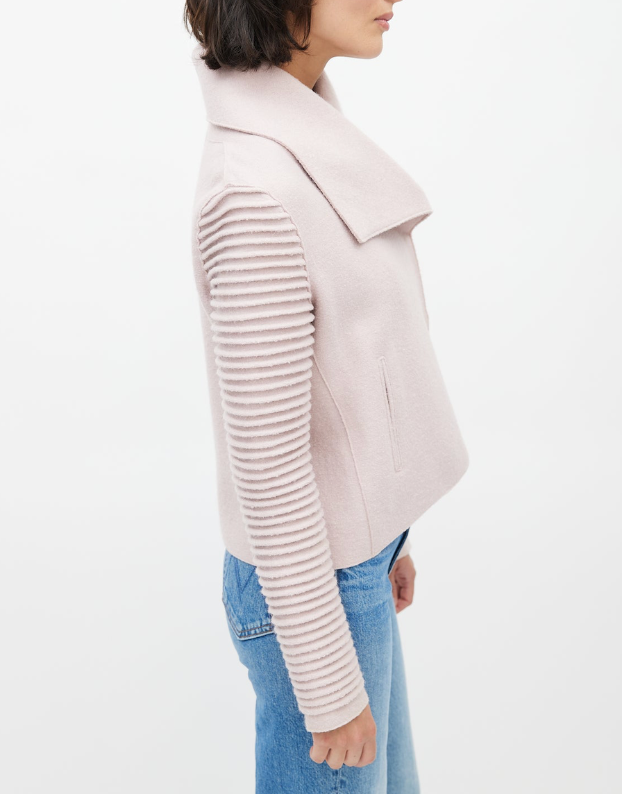 SENTALER MOTO WOOL JACKET