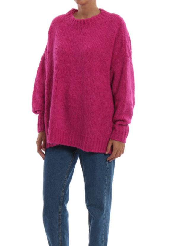 ISABEL MARANT ETOILE Hot Pink Alpaca Sweater