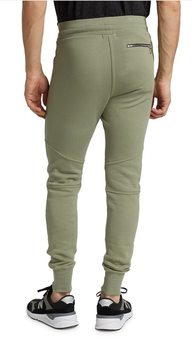 JOHN ELLIOTT green sweatpants with white strings