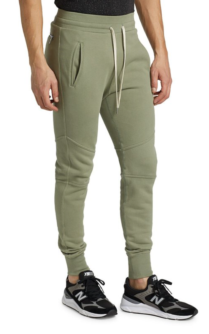 JOHN ELLIOTT green sweatpants with white strings