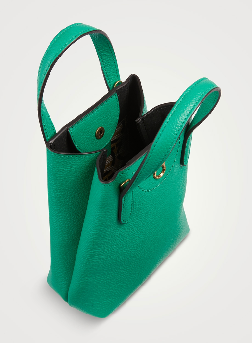 SALVATORE FERRAGAMO gancini mini bag in emerald green with dustbag