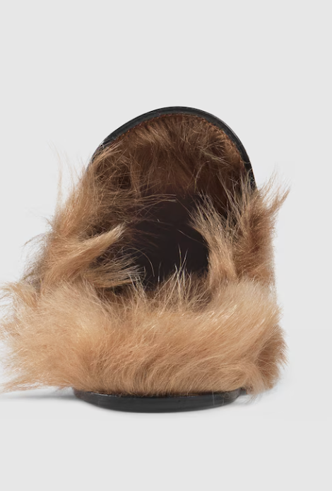 GUCCI princetown shearling slides