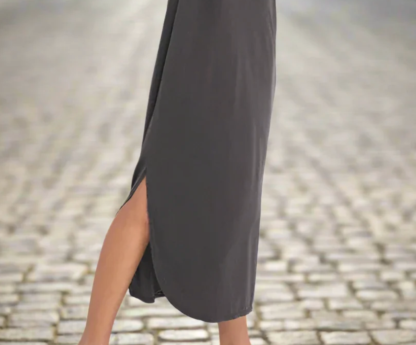 PROJECT SOCIAL T charcoal midi dress NWT