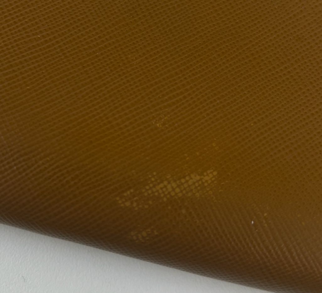 PRADA brown zip around wallet