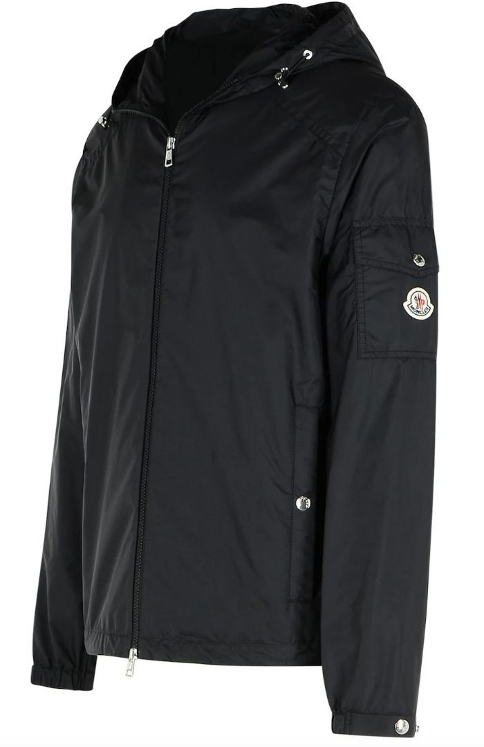 MONCLER zip up hooded rain jacket