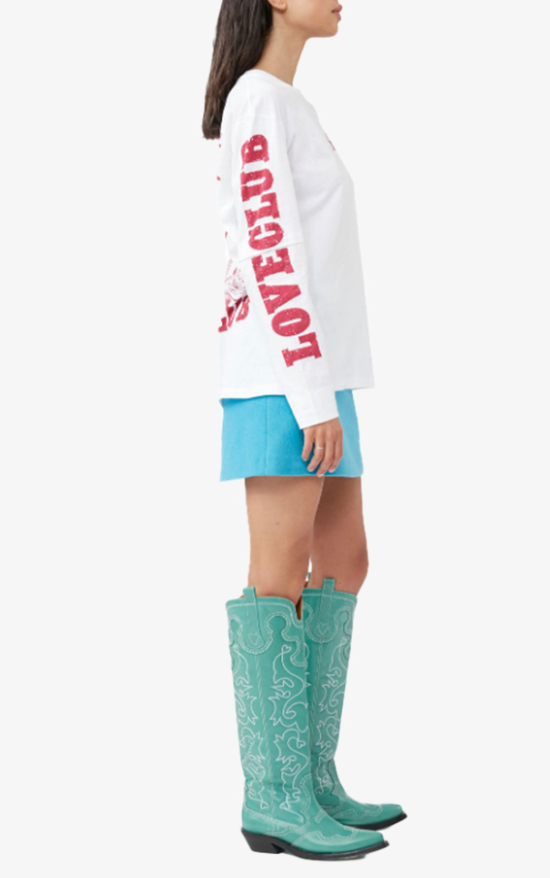 GANNI loveclub layered long sleeve top