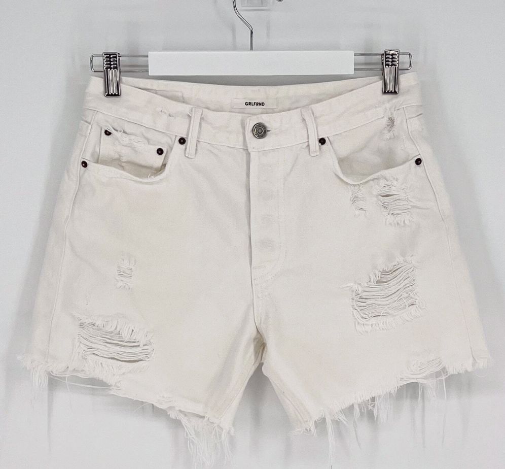 GRLFRND JORDAN DISTRESSED JEAN SHORTS IN MATCHBOX NWT