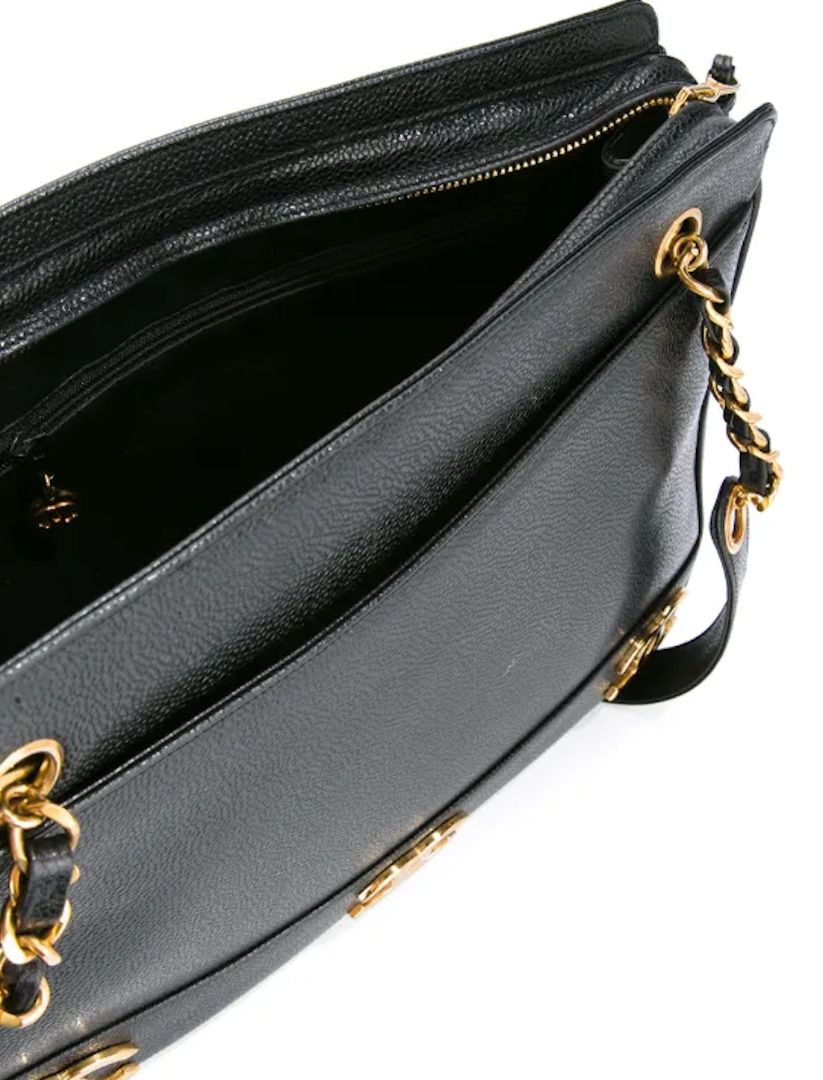 PRELOVED Vintage Chanel Logo Chain Shoulder Bag