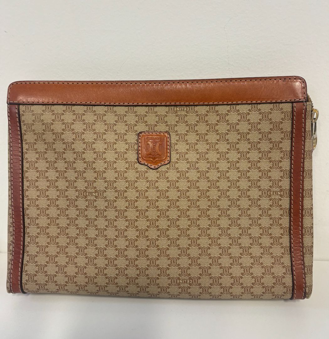 Celine Vintage Macadam Clutch