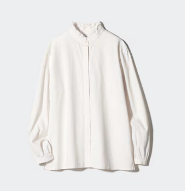 INES DE LA FRESSANGE PARIS X UNIQLO White Button-Up Blouse