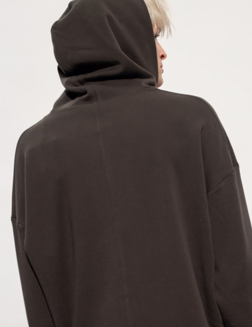 The Row Chocolate Brown Hooded Sweatshirt