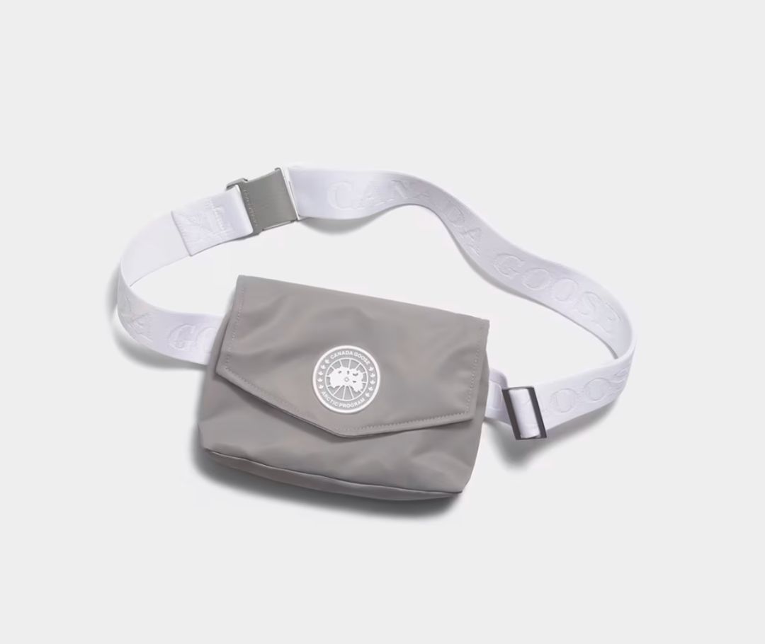 Canada Goose Mini Waistpack Performance Satin Pouch- Willow Grey