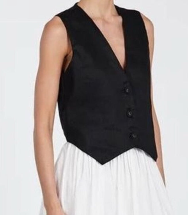 DISSH 100% linen vest