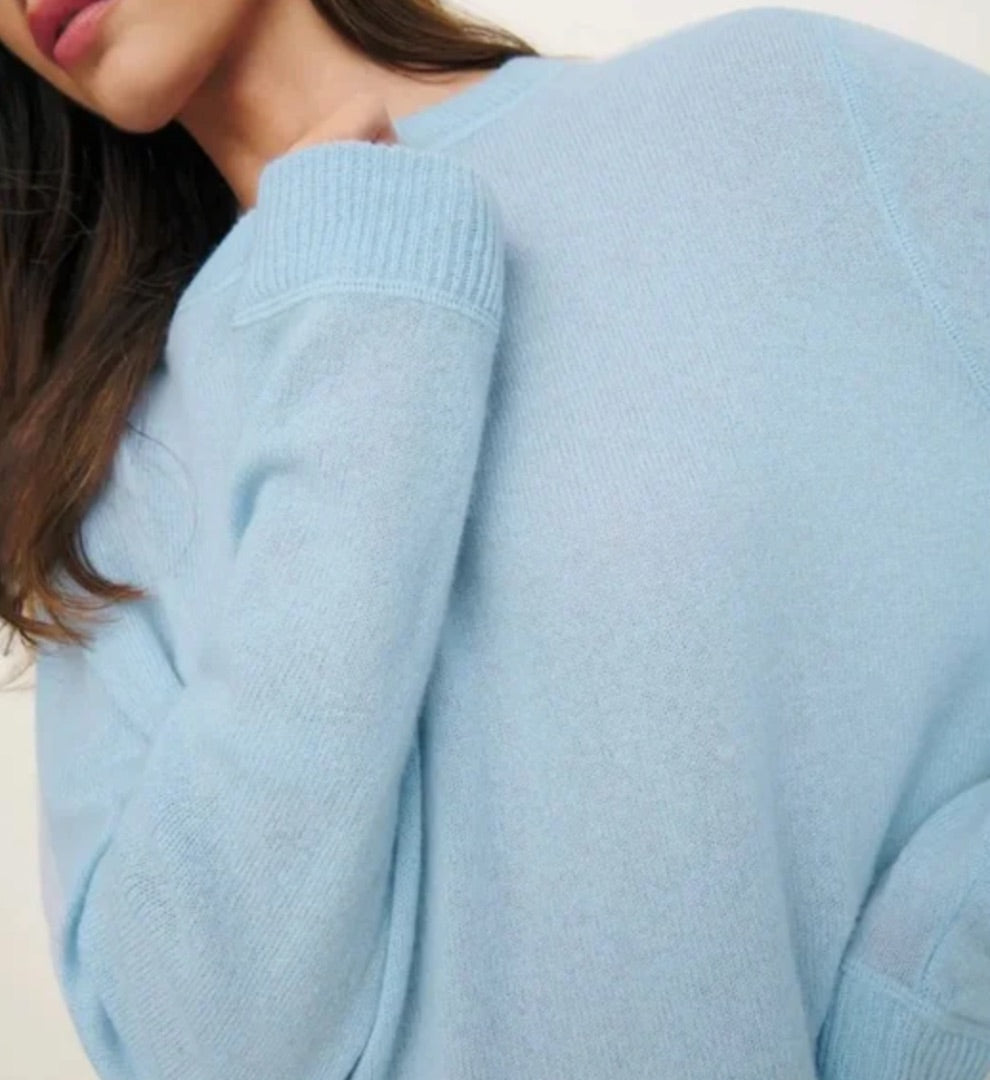 REFORMATION light blue cashmere long sleeve