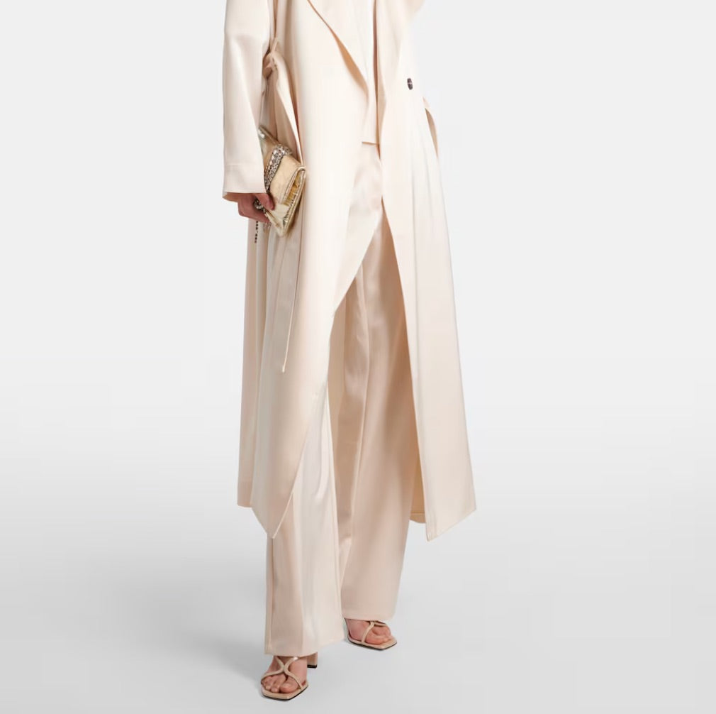 JIMMY CHOO azia 85 strappy sandal in beige mettalic