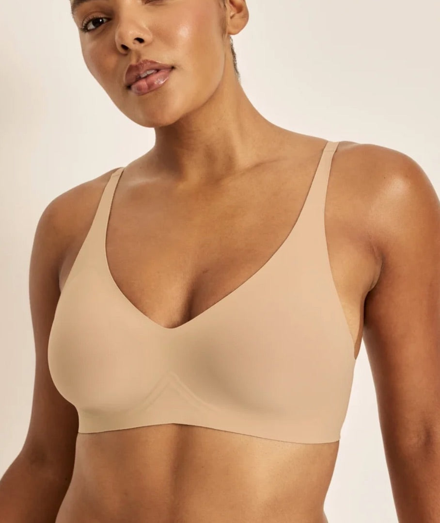 KNIX revolution v neck bra warm sand