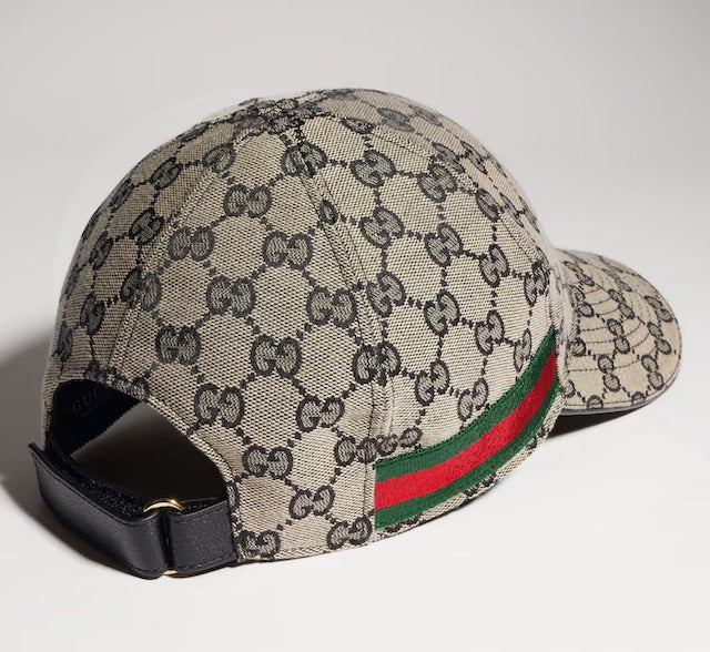 Gucci Beige/Navy GG Canvas Baseball Cap