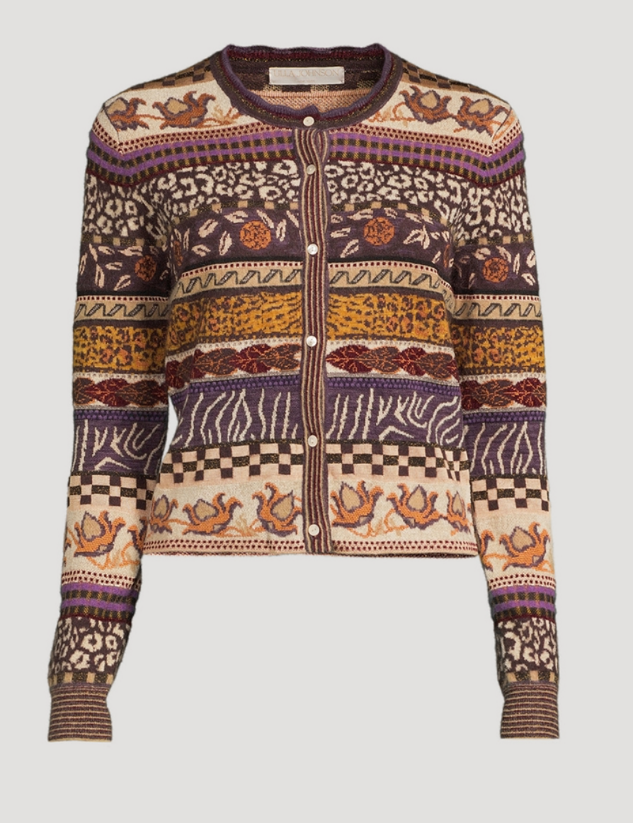 ULLA JOHNSON Liza Jacquard Cardigan