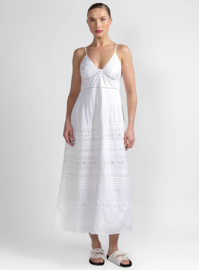 WHITE XIRENA JONI DRESS