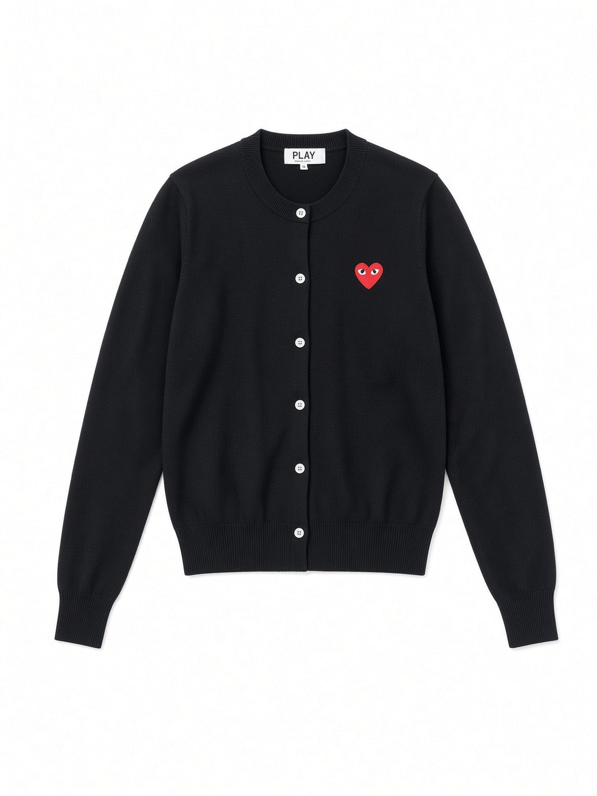 Play Comme des Garcons Black Heart Wool Cardigan