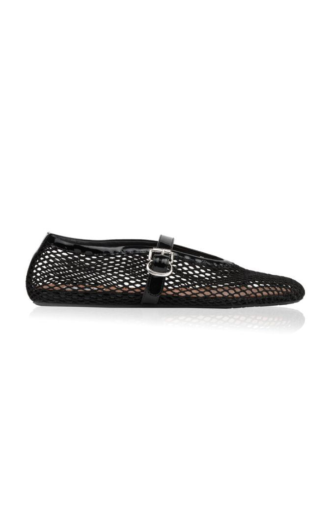 ALAIA Fishnet Ballet Flats