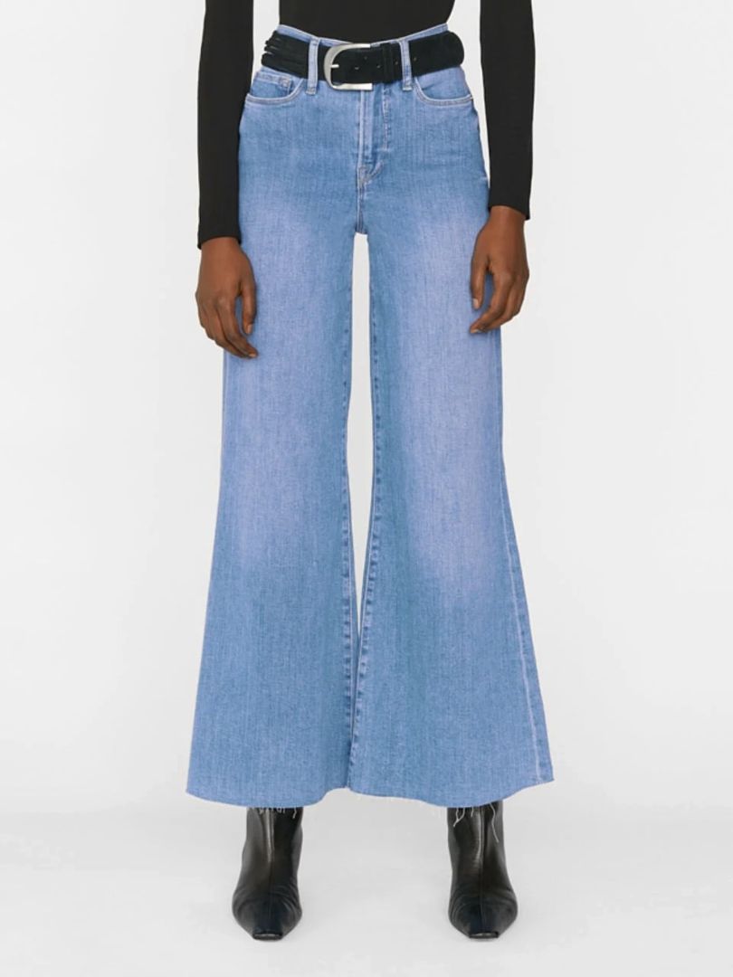 Frame Le Palazzo Crop Jeans in Jonah