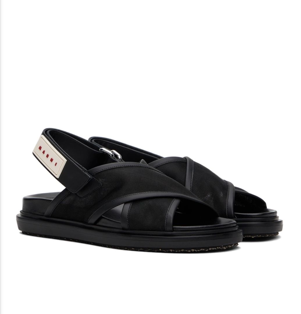 Marni Fussbett Criss Cross Nylon Sandals